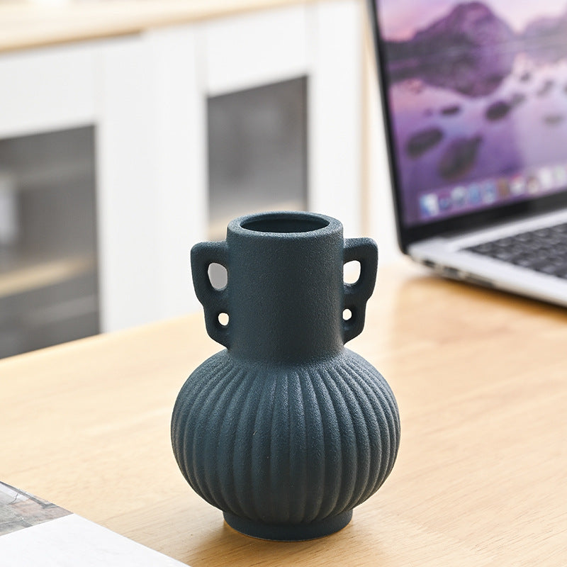 Textured Decorative Ceramic Flower Vase Stornfeild