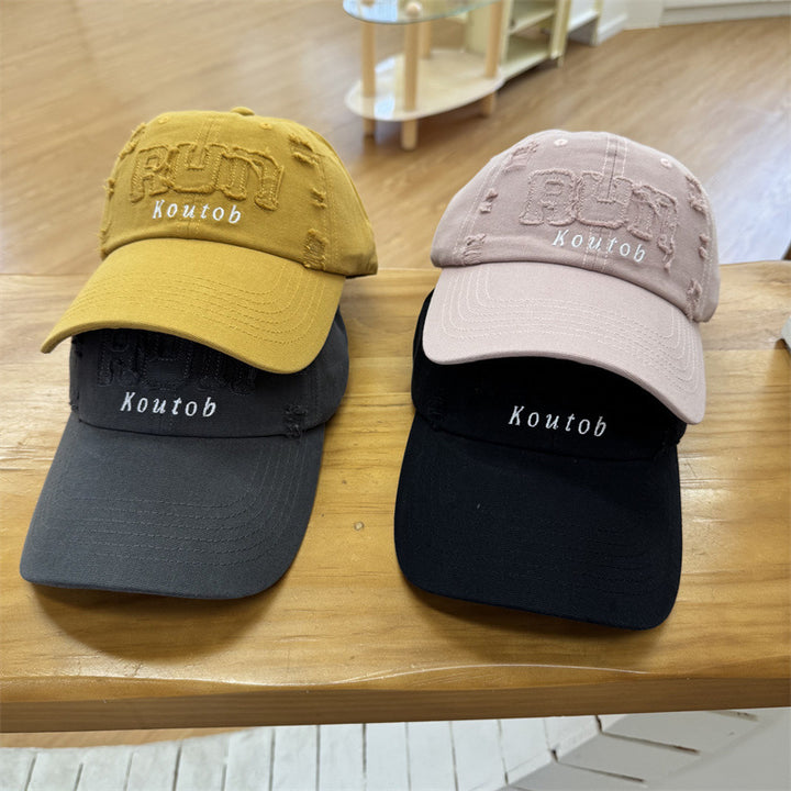 Men's Distressed Embroidered Baseball Cap Stornfield