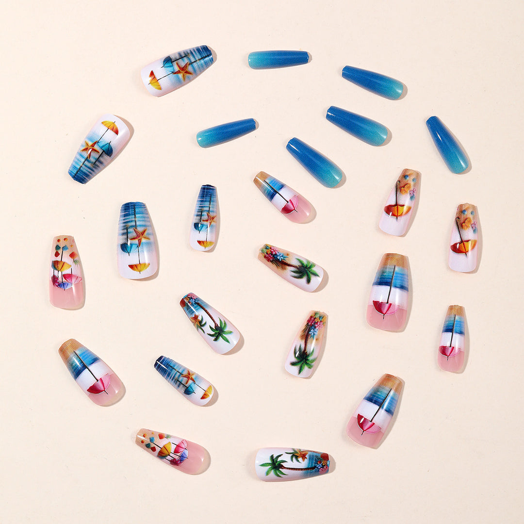 Tropical Beach-Inspired Nail Art Extensions Stornfield