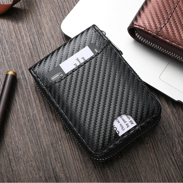Carbon Fiber Zip-Around Wallet Stornfield