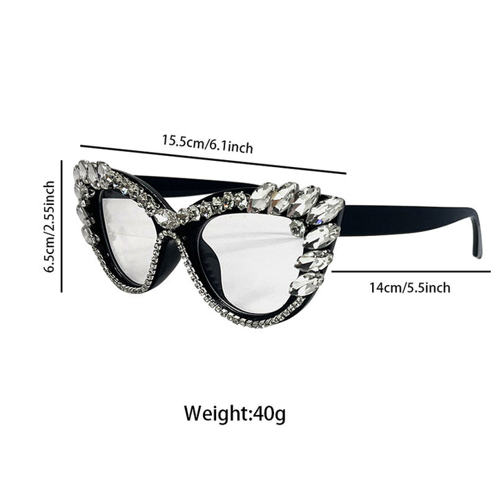 Luxury Cat-Eye Rhinestone Sunglasses Stornfield