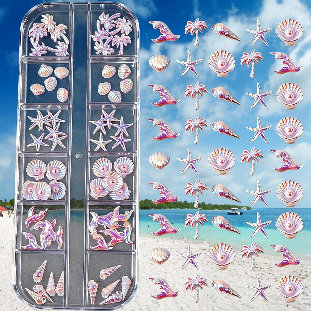 Ocean-Inspired Nail Art Decoration Set
