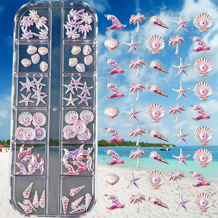 Ocean-Inspired Nail Art Decoration Set