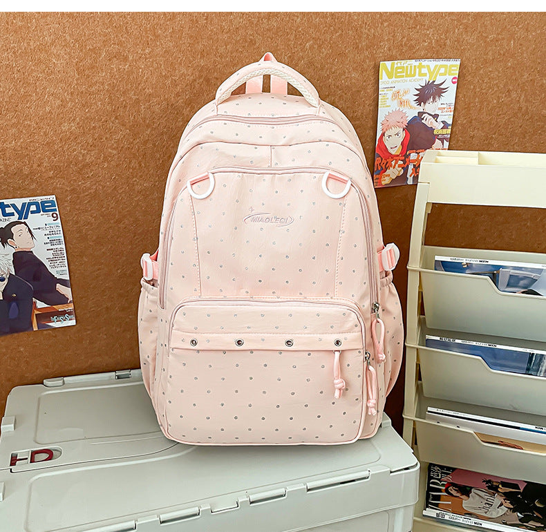 Stylish Multi-Pocket Backpack with Cute Accessories Stornfield