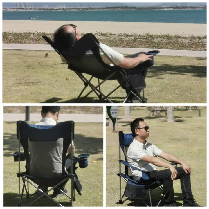 Ladies folding lounge chair with adjustable headrest Stornfield