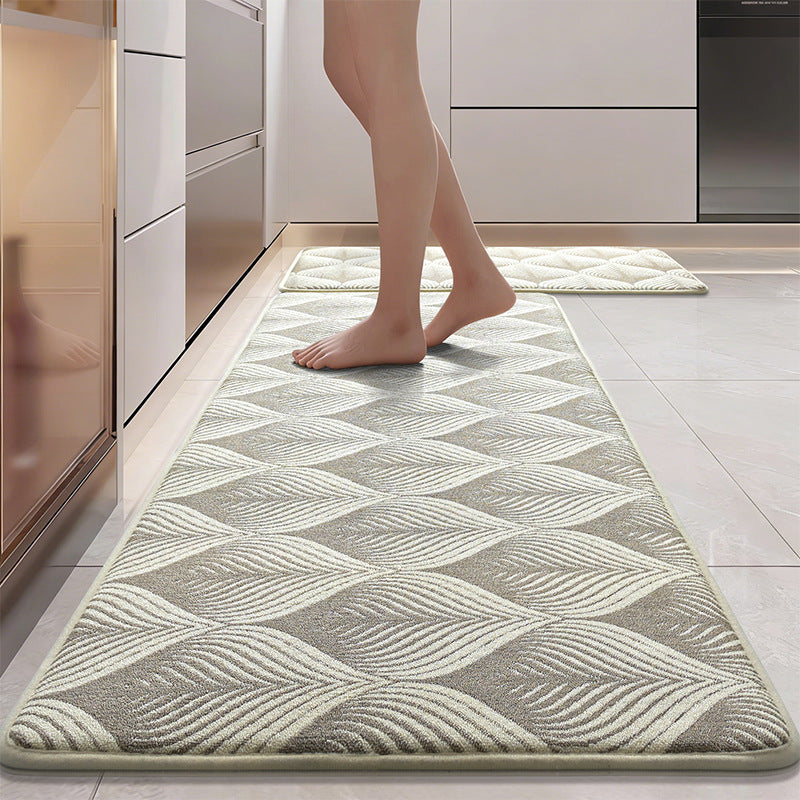 Leaf-Pattern Anti-Fatigue Kitchen Mat