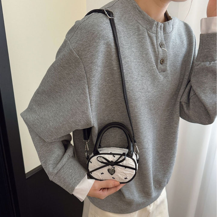 Quilted Mini Handbag with Heart Detail Stornfield