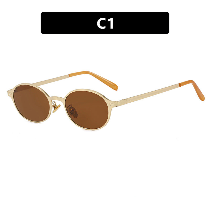 Women's round glasses with a delicate metal frame and comfortable nose pads Stornfield