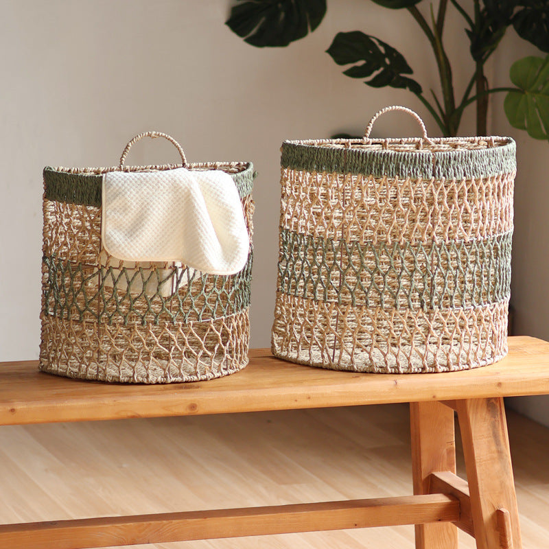 Storage basket with handwoven design Stornfield
