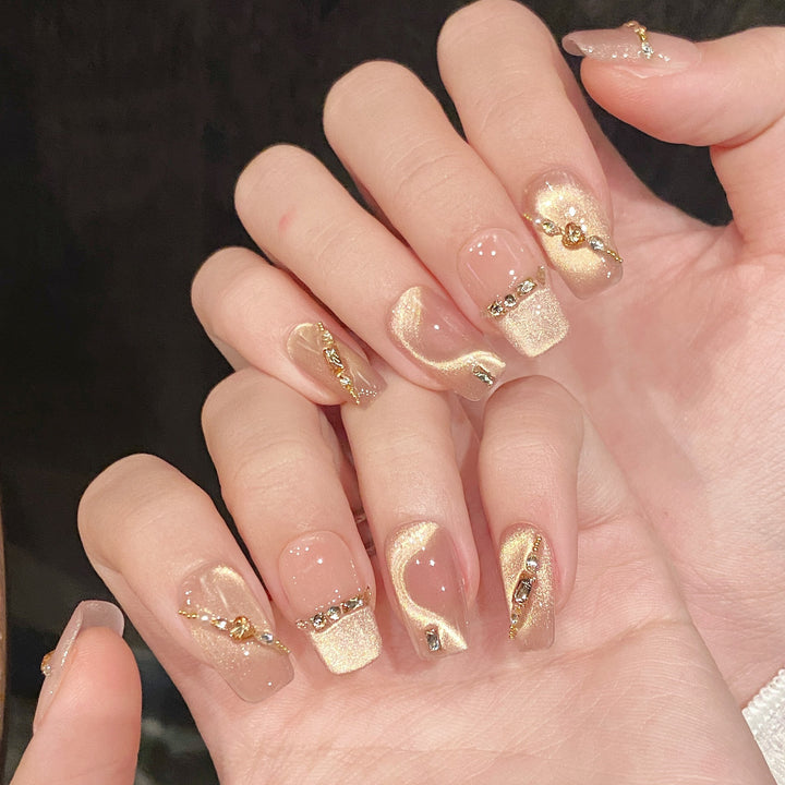 Luxury Press-On Nail Art Set