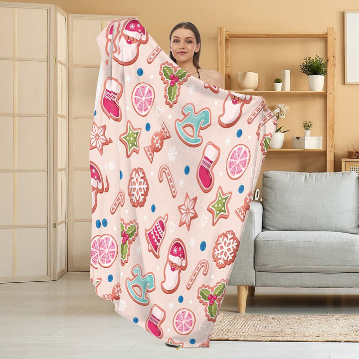 Cozy Halloween-Themed Fleece Blanket