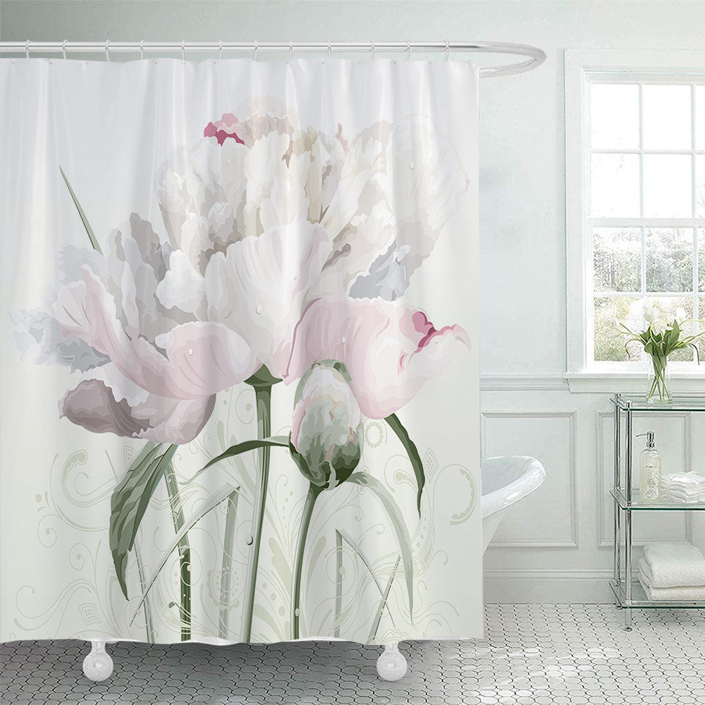 Floral Patterned Shower Curtain Stornfield