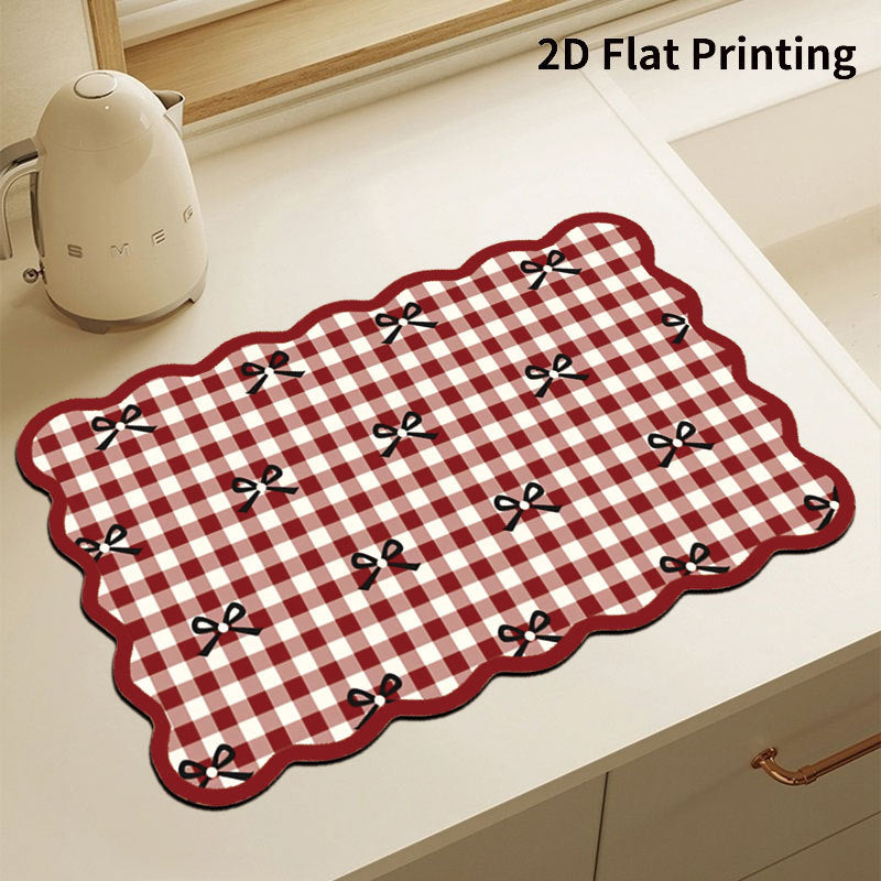 Checkered Kitchen Comfort Mat