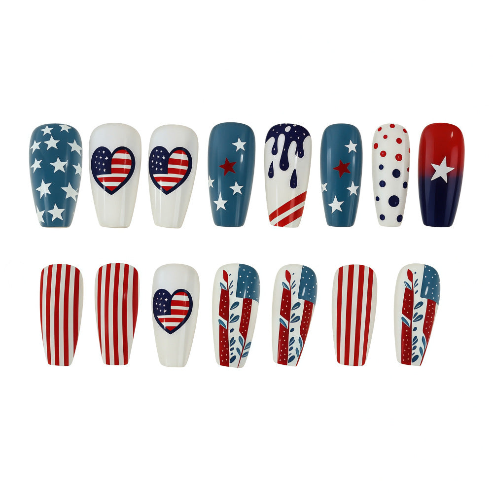 Creative and patriotic art nails Stornfield