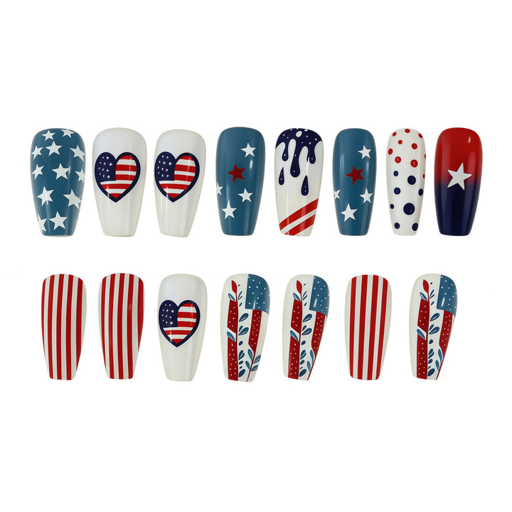 Creative and patriotic art nails Stornfield