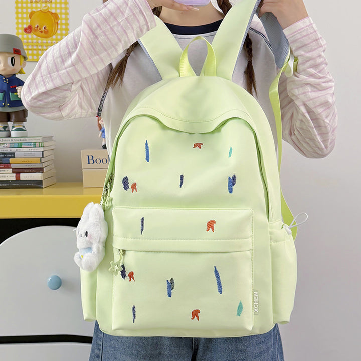 Lightweight Backpack with Cute Embroidered Design Stornfield