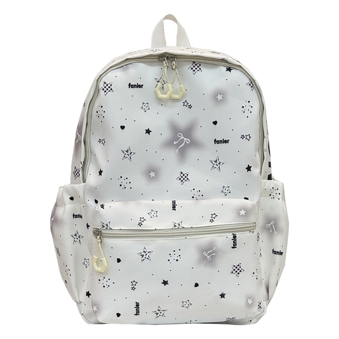 Casual Star-Patterned School Backpack Stornfield