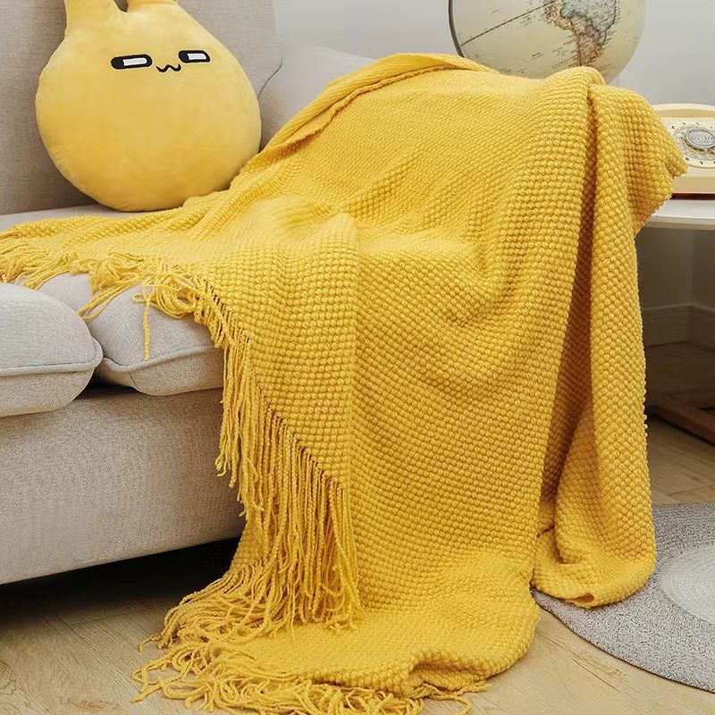 Ladies Cozy Waffle Texture Blanket Stornfield