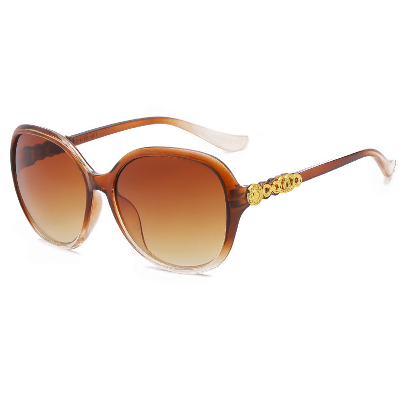 Women's oversized sunglasses with trendy tortoiseshell pattern and elegant frame accents Stornfield