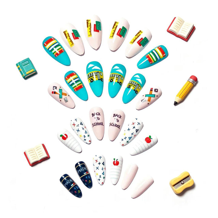 Art Nails with Creative School Motif Stornfield