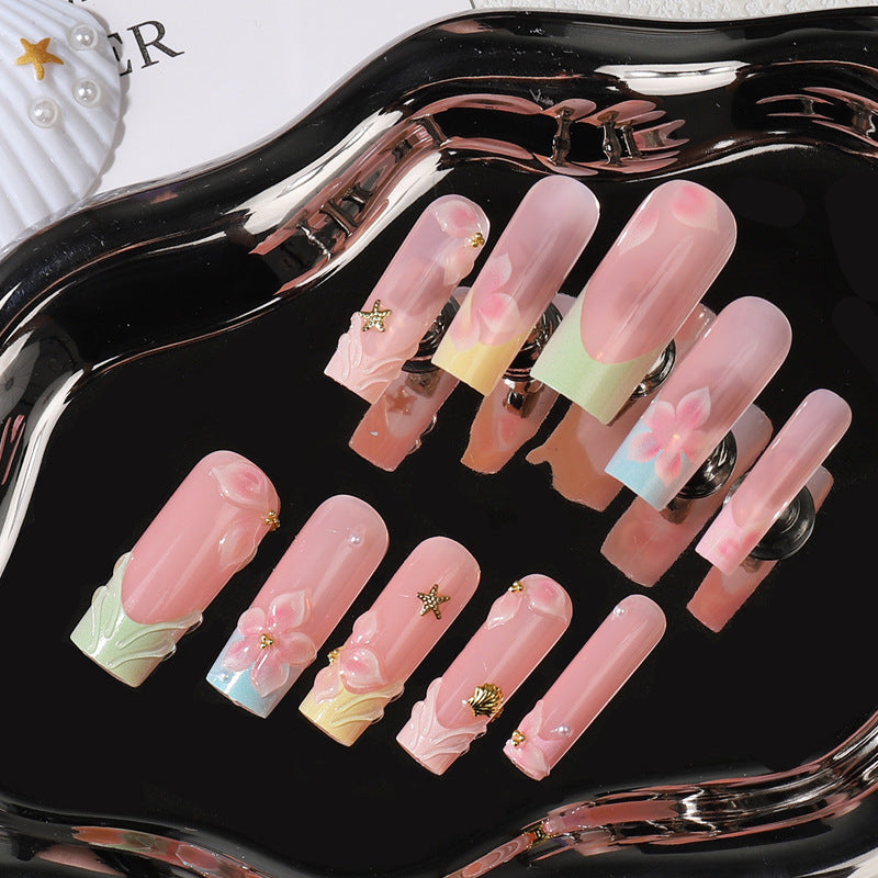 Floral Artisan Press-On Nail Set Stornfield