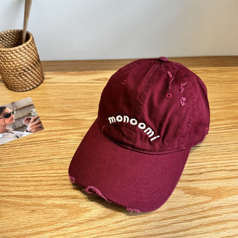 Women's Distressed Cotton Baseball Cap Stornfield