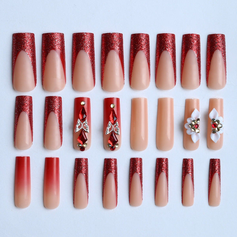 Decorative Acrylic Press-On Nail Art Set