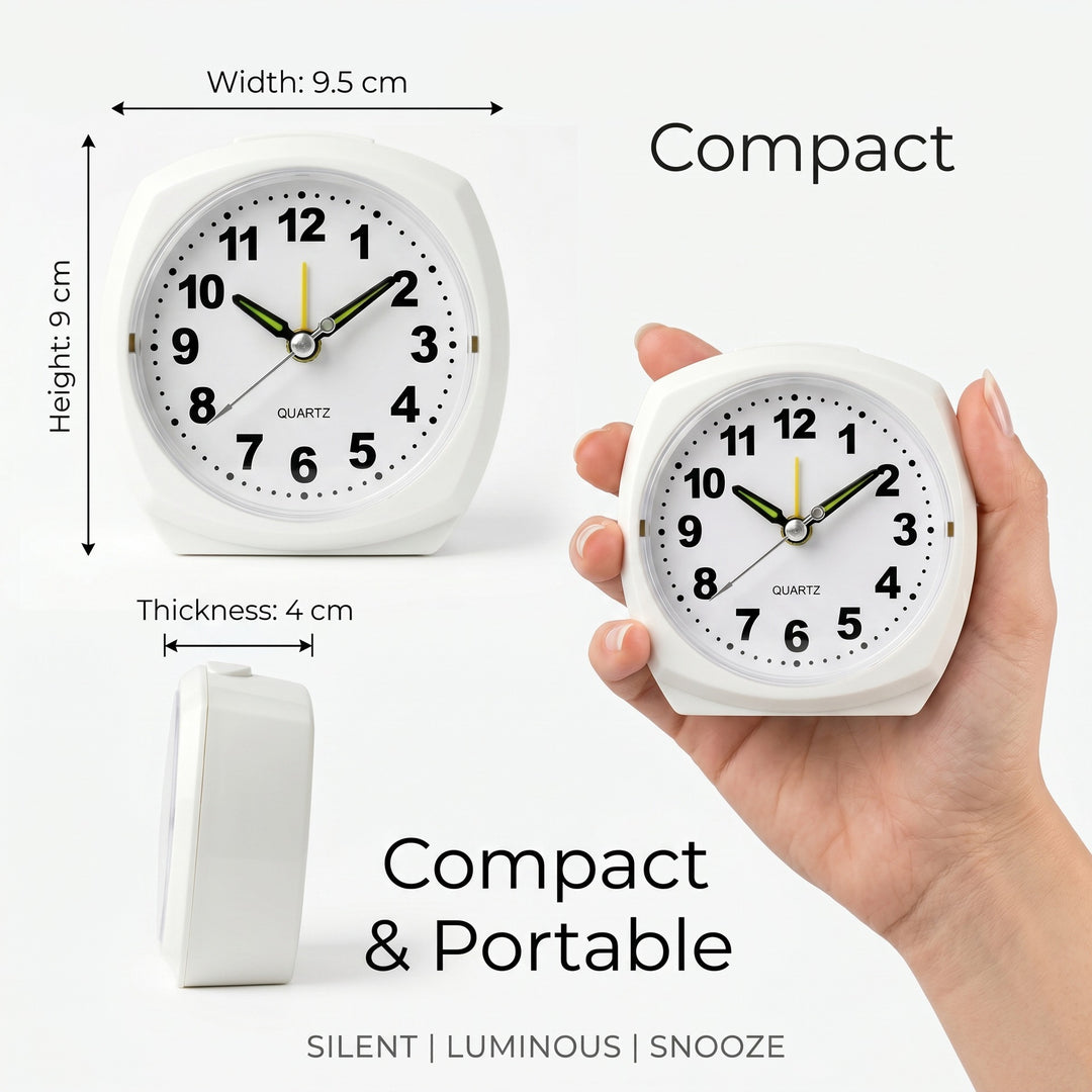 Analog alarm clock with night light and snooze function Stornfield