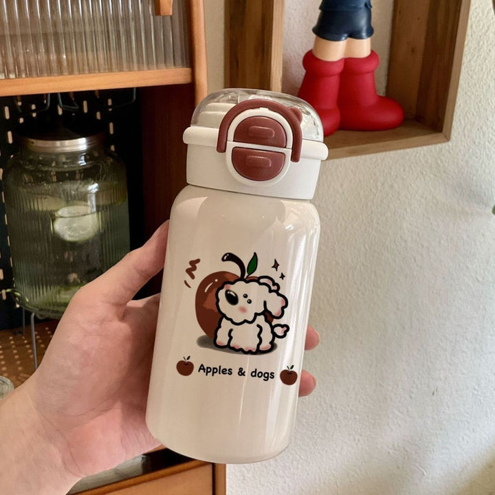 Ladies drinking bottle with cute animal design and innovative closure system Stornfield