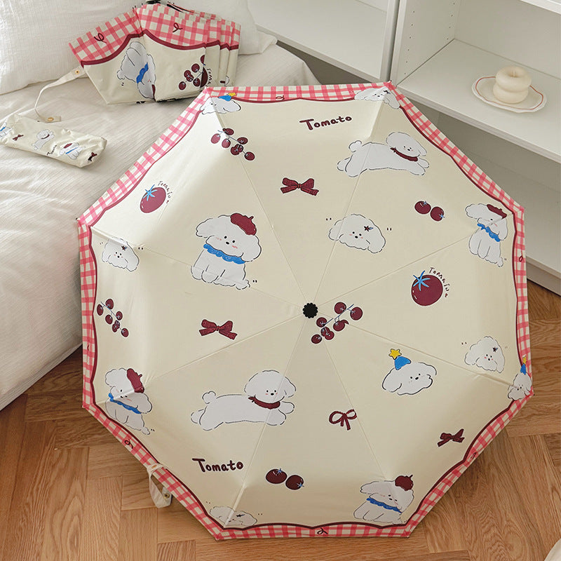 Women's Foldable Umbrella with Adorable Animal Design Stornfield
