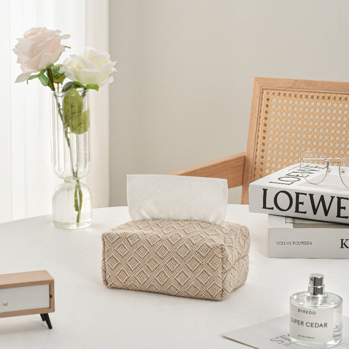 Decorative Textured Tissue Box Cover Stornfield