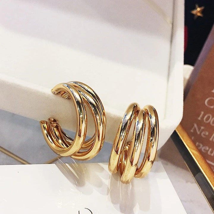 Fashionable Hoop Earrings Made of High-Quality, Polished Metal Stornfield