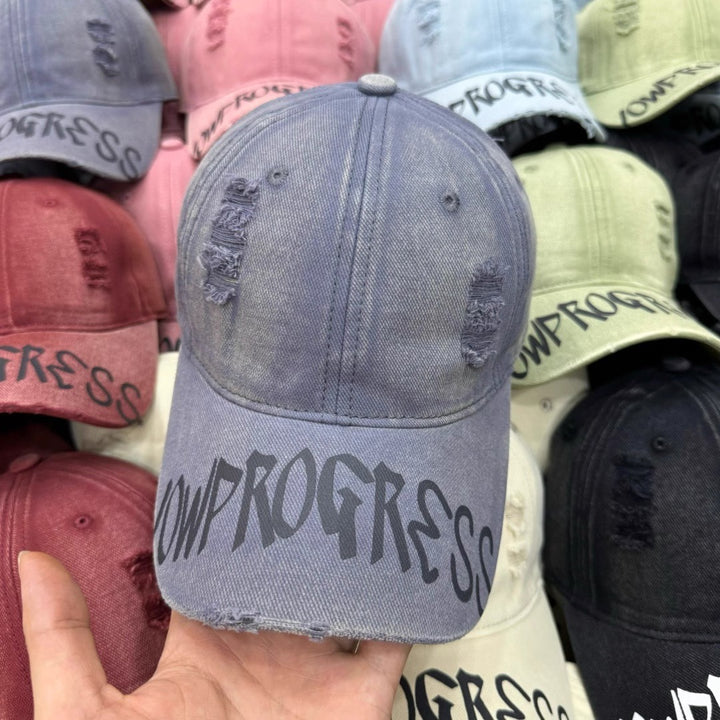 Women's Distressed Cotton Baseball Cap Stornfield 1784188446