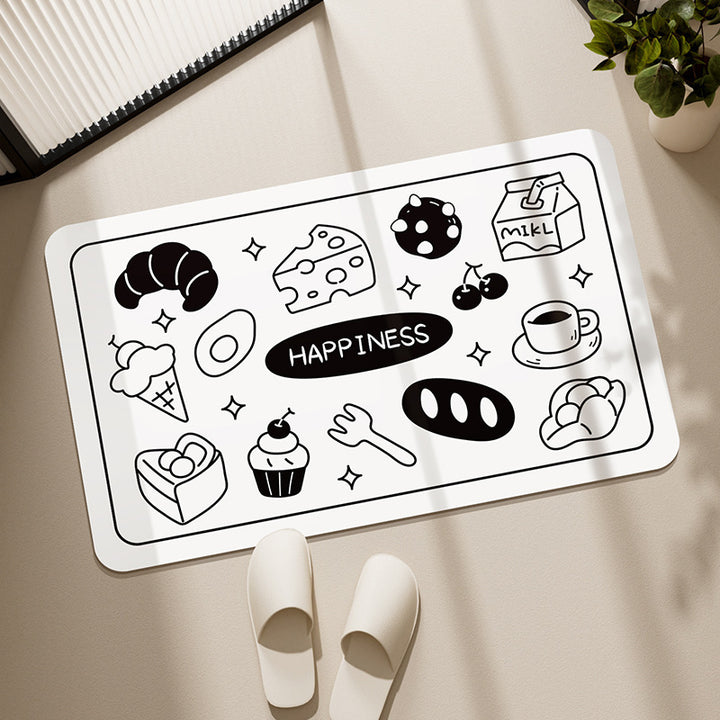 Cat-Shaped Decorative Bath Mat