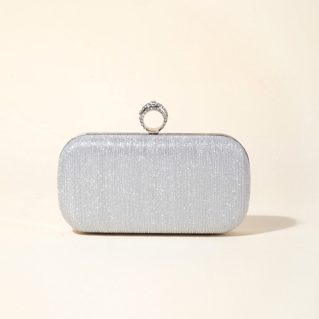 Decorative Evening Clutch with Chain Handle