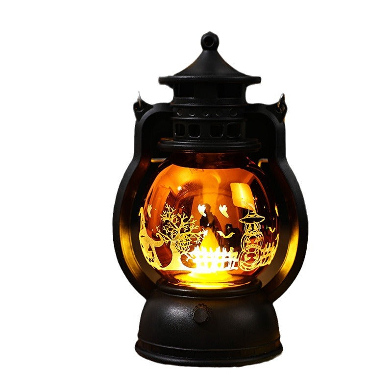 Nostalgic Lantern with Christmas Scenes Stornfield
