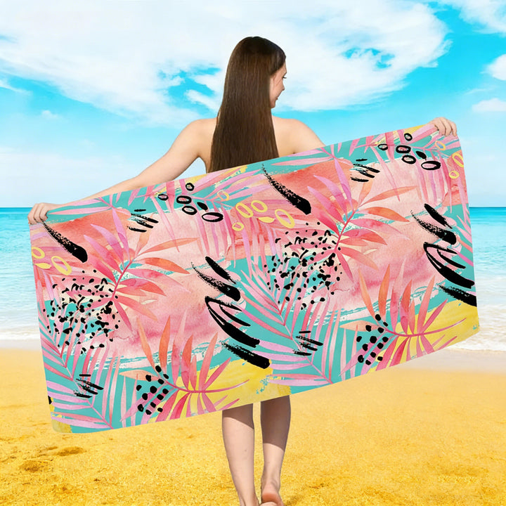 large beach towel with colorful butterfly design Stornfield