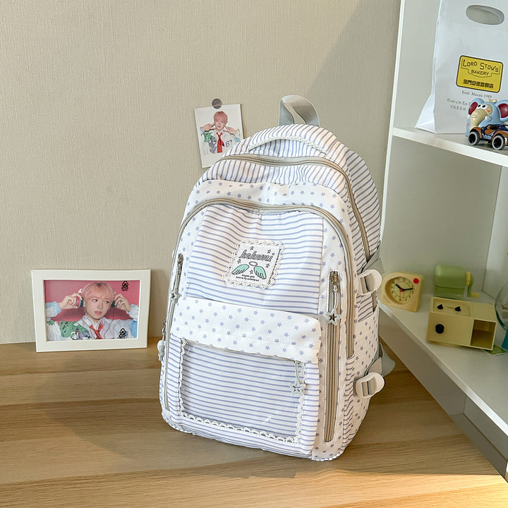 Cute Star-Patterned School Backpack Stornfield