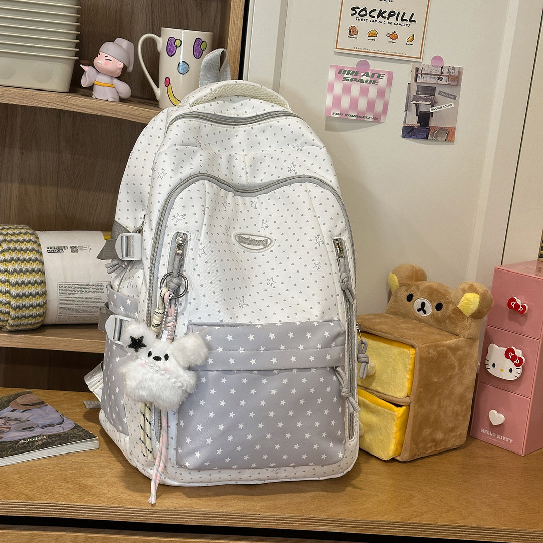 Decorative Star-Patterned Backpack Stornfield