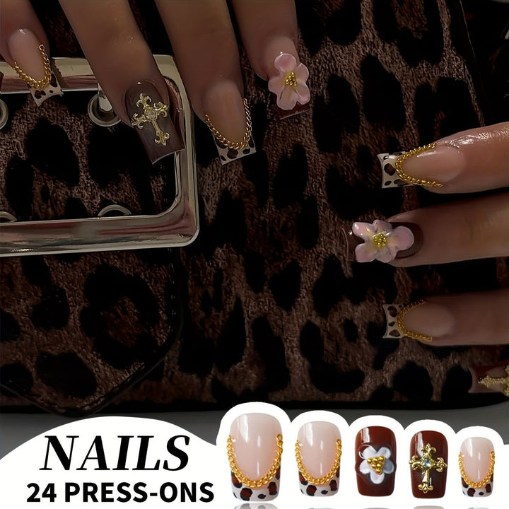 Decorative Press-On Nail Set Stornfield