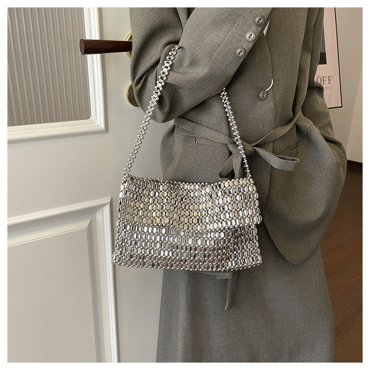 Metal Mesh Evening Clutch