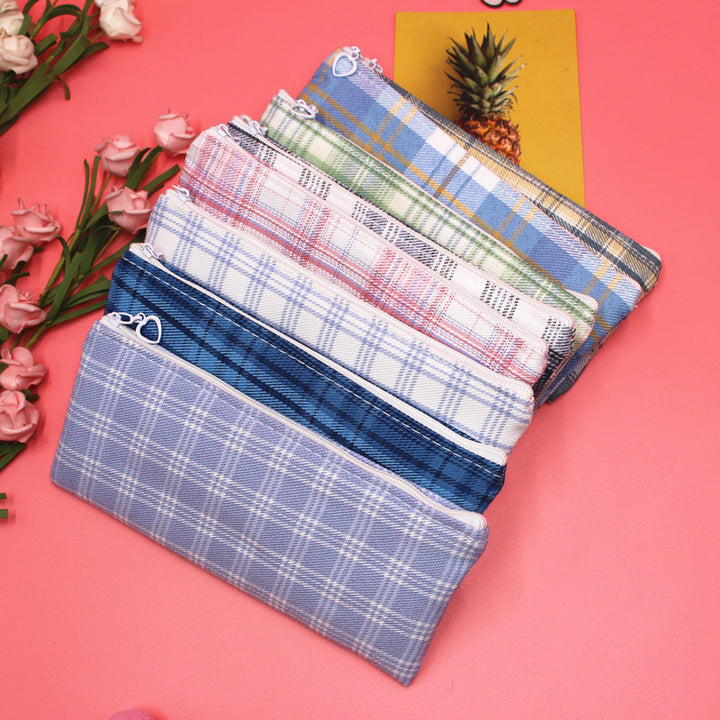 Stylish Plaid Pencil Case Stornfield