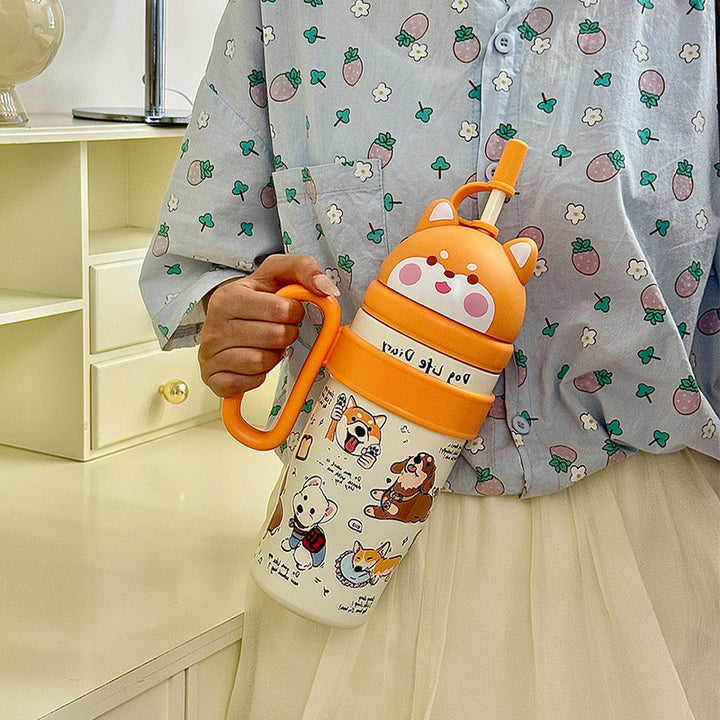 Ladies Playful Water Bottle with Animal Design Stornfield