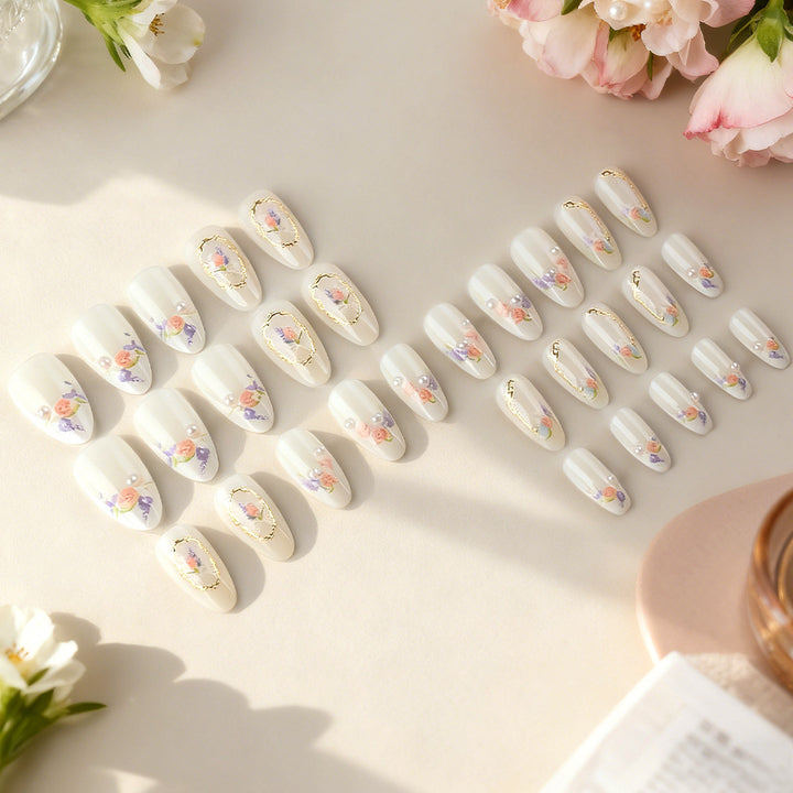 Floral Art Press-On Nail Set Stornfield
