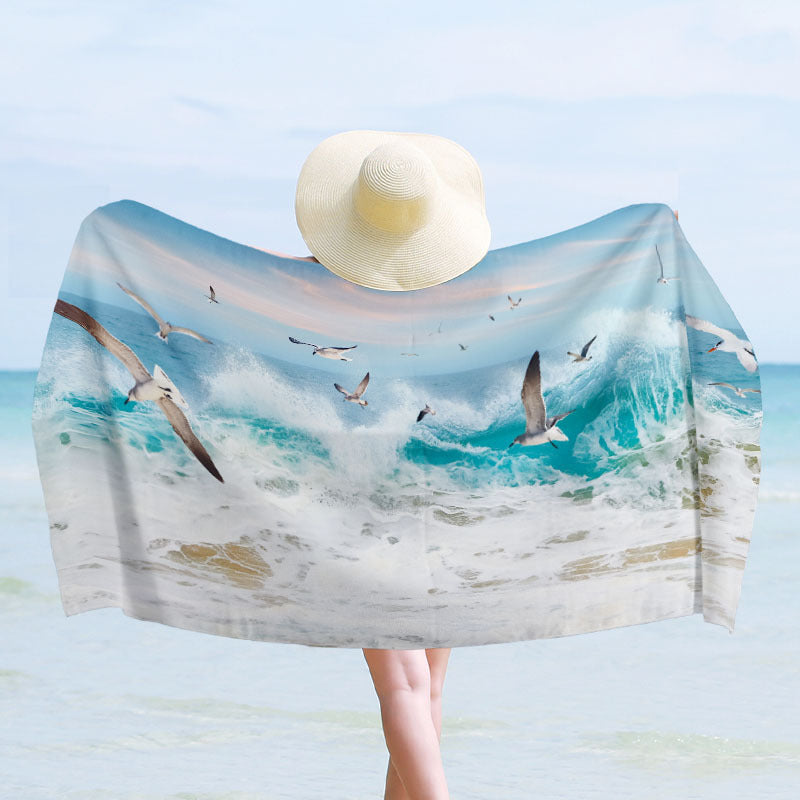 Beach towel with maritime design Stornfield