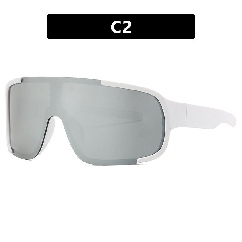 Women's sporty UV protection sunglasses with wide, aerodynamic shape Stornfield