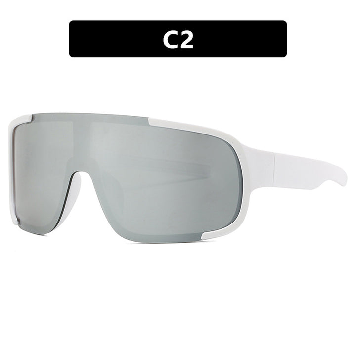 Women's sporty UV protection sunglasses with wide, aerodynamic shape Stornfield