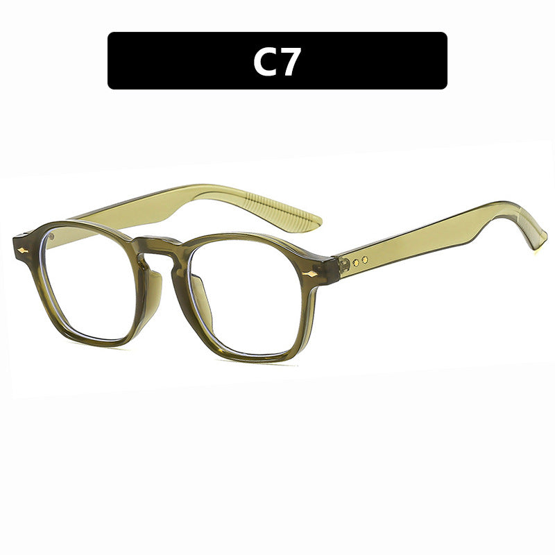 Ladies fashionable rectangular glasses with transparent frame Stornfield