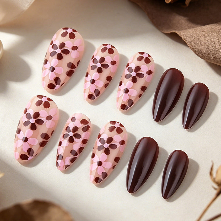 Floral Print Gel Nail Art Set Stornfield
