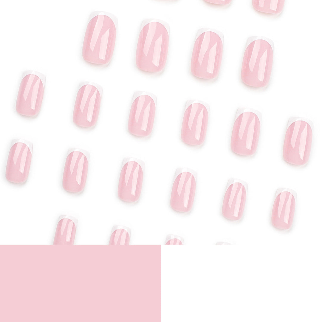 Elegant Nail Extensions with Precise French Tip Stornfield